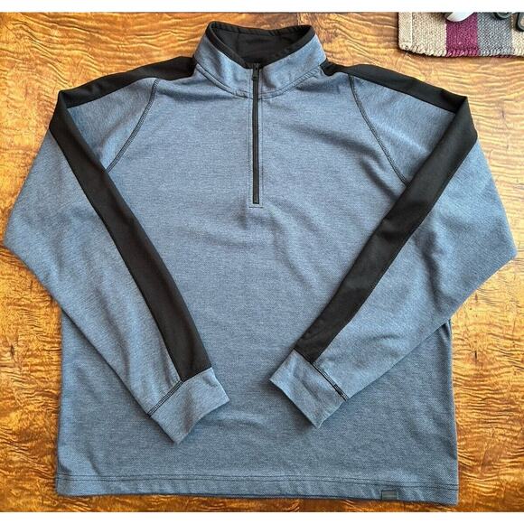 Hawke & Co 1/4 Zip Pro Flex Pro Fusion Blue Pullover Jacket Men’s Size XL EUC - Picture 1 of 7